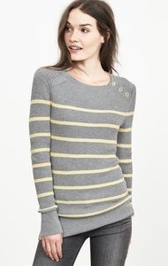 Banana Republic Striped Wool Blend Sweater Medium